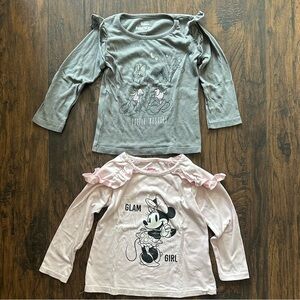 Disney, Set of 2 Long Sleeve T-Shirts